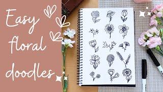 15 easy flower doodles!