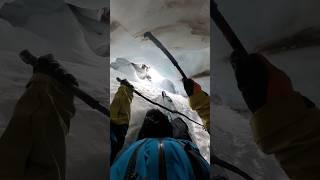 360 out of an ice cave #backcountryskiing #skiing #gopro