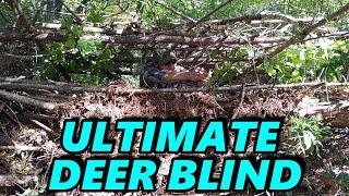Building An All Natural Ground Blind!!! Whitetail Deer Hunting Prep (Hunting With A Pistol) 2020