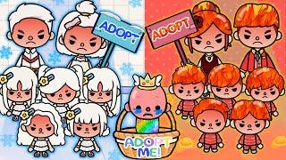 Fire and Ice Family want adopt | Toca Life Story |Toca Boca