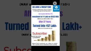 SBI LARGE & MID CAP FUND #mutualfund #bestfunds