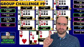 Video Poker Group Challenge: Split Card Poker