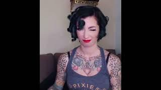 Short hair curly vintage pinup hair tutorial by CHERRY DOLLFACE #shorts