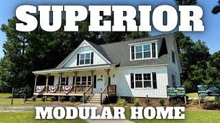 This NEW modular home puts site built homes to SHAME! Prefab House Tour