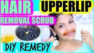 5 Minutes Hair Removal | Upperlip Sugar Lemon Scrub | SuperPrincessjo