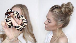 ПРОСТОЙ НЕБРЕЖНЫЙ ПУЧОК ЗА 2 МИНУТЫ | 2 - MIN EASY MESSY BUN TUTORIAL