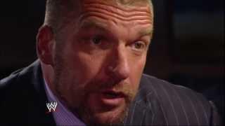 Triple H gets face-to-face with Michael Cole in a heated interview