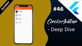 Flutter Tutorial - Flutter Circle Avatar