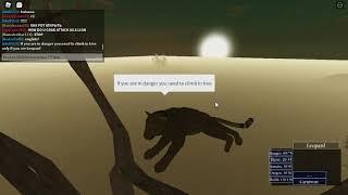 How to climb in tree as a leopard in ROBLOX Wild Savannah