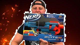 [ОБЗОР НЁРФ] Nerf Elite 2.0 Commander RD-6 Распаковка, тестовая стрельба! Нёрф обзоры на русском 