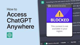 How To Access ChatGPT From Anywhere! Free VPN for ChatGPT