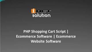 PHP Shopping Cart Script | Ecommerce Software