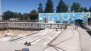 Work continues on the Finley Aquatic Center remodel