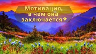 Мотивация , в чем она заключается?