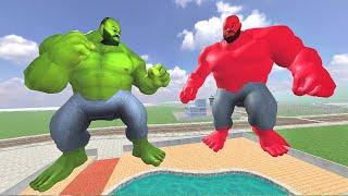 Franklin Become Hulk To Kill Red Hulk in Indian Bike Driving 3D