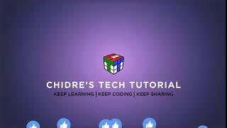 Chidre's Tech Tutorials Channel Intro video