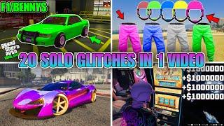 *SOLO* 20 GTA Glitches In 1 Video After 1.70!- The Best GTA 5 Glitches All In 1 Video