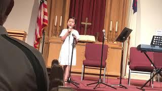 Agatha Dinata sings Reflection - Mulan OST with her dad playing the piano