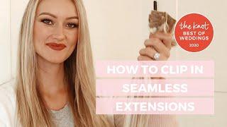 How to Clip In Cashmere Hair Seamless Extensions