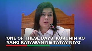 Sara once warned Imee: 'Huhukayin ko 'yang tatay ninyo, itatapon ko siya sa West Philippine Sea'