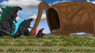 Sea Eater : Land Eater vs Godzilla Earth and Evolved Godzilla  [ Titan battle Ep.03 ]