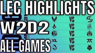 LEC Highlights ALL GAMES W2D2 Summer 2021