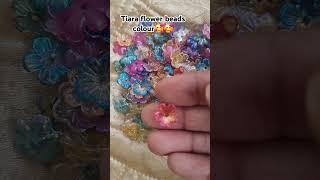 Tiara flower beads colourful small #shorts #shortsfeed #beads