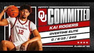 WATCH: 4-star Kai Rogers commits to Oklahoma | No. 15 Ranked Center in 2025