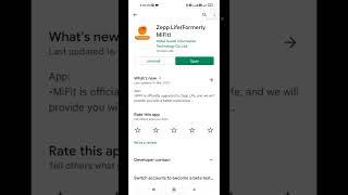 Mi fit app is now renamed Zepp life.