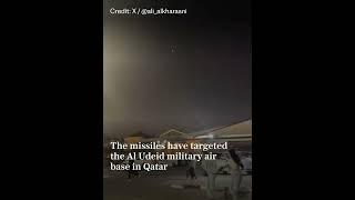 Iran launches missile attack on US base