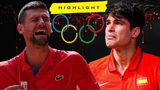 Novak Djokovic vs Carlos Alcaraz Highlights | Olympics 2024 Final