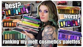 Ranking My Melt Cosmetics Palettes + Swatches!