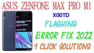 Asus Zenfone Max Pro M1 X00td Flash File 1 Click Solutions | 2022