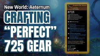 New World Aeternum: Crafting "PERFECT" 725 Items