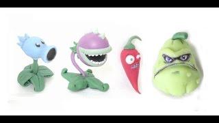 PLANTS VS ZOMBIES - TUTORIAL - PLASTILINA - PORCELANA FRIA - CLAY