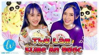 Thử Làm Slime Ăn Được I Linh Vyy Official @VeVeChannel98  @LinhBarbie96