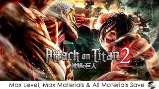 [PS4] Attack on Titan 2 | Max Level, Max Materials & All Materials Save | PS4 Save Wizard