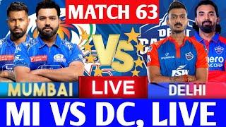 #80 Mumbai vs Delhi 63th Match Live | Tata IPL 2025 | MI vs DC | Live Cricket Match Today