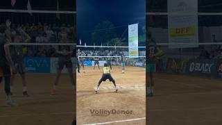 9 year old boy In Professional Volleyball matchperfect Pass Amazing RallyLibero #volleyball