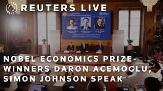 LIVE: MIT press conference with Daron Acemoglu and Simon Johnson after Nobel Prize win