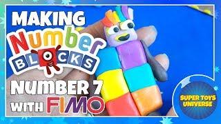 Making the Numberblocks Number 7 with FIMO kids