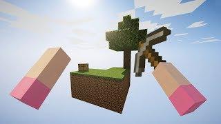 Playing Minecraft Skyblock In VR!