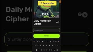 Daily Cipher Code Memes Lab | Today 16 September Memes Lab Bot Secret Code