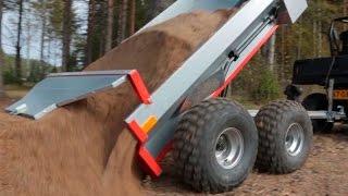 Ultratec ATV trailer with Hydraulic tipping & Polaris Ranger 570