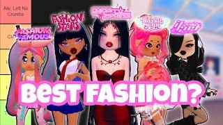 Ranking the BEST Fashion Games on Roblox #dresstoimpress #dti #dresstoimpressroblox