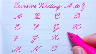 Cursive writing a to z | Cursive abcd | Cursive handwriting practice | Cursive Capital letters abcd