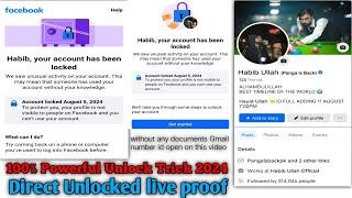 How To Unlock Facebook Account (2024) |Fix Your Account Has Been locked all type locked account open