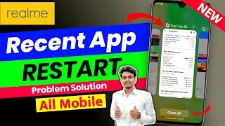 Realme Mobile Apps Restart Problem | Background App Close Automatically | Recent App Restart Problem