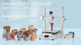 Tronxy Moore 2 Pro Ceramic & Clay 3d printer 230mm*230mm*250mm with Feeding system electric putter