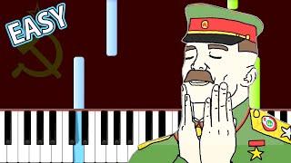 Soviet Anthem - Easy Piano Tutorial (In SOVIET RUSSIA)